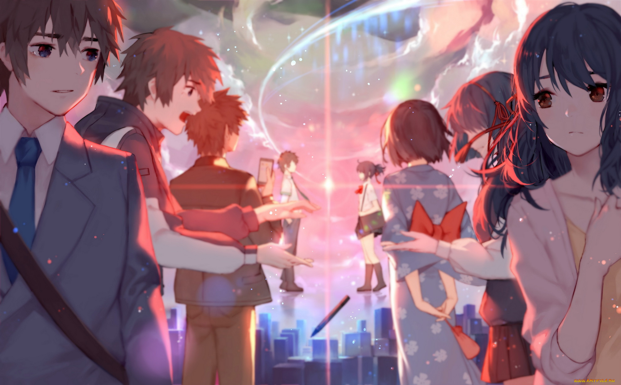 , kimi no na wa, miyamizu, mitsuha, tachibana, taki